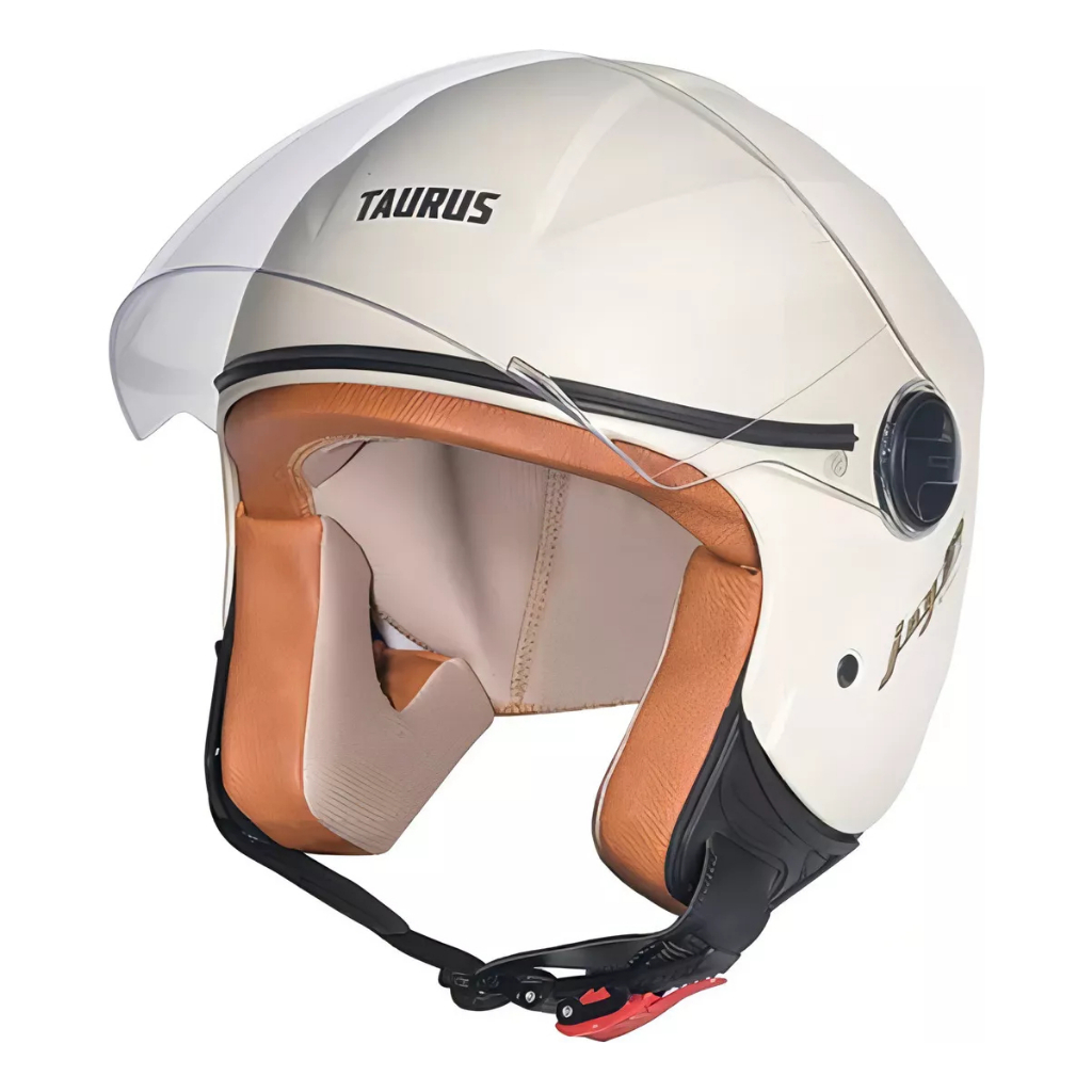 Capacete Aberto Joy 23 By Taurus Bege Fosco
