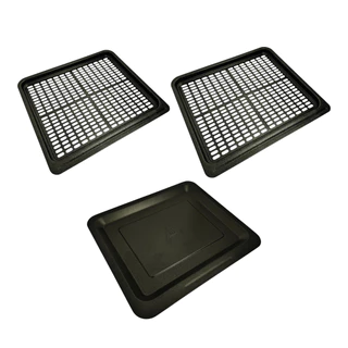 Kit 2 grelhas + 1 bandeja antiaderente air fryer Philco Pfr2200p E Britania Bfr2100p Bfr2300p Bfr2150rs