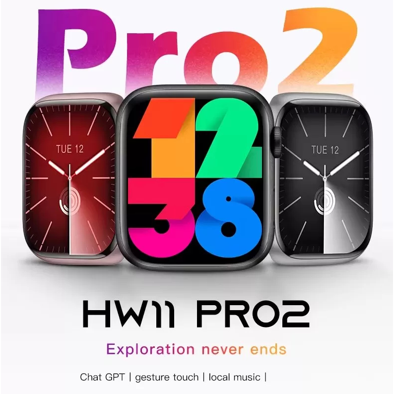 Smartwatch HW11 PRO2 HOWEAR Relógio Inteligente com 4 Pulseiras ...