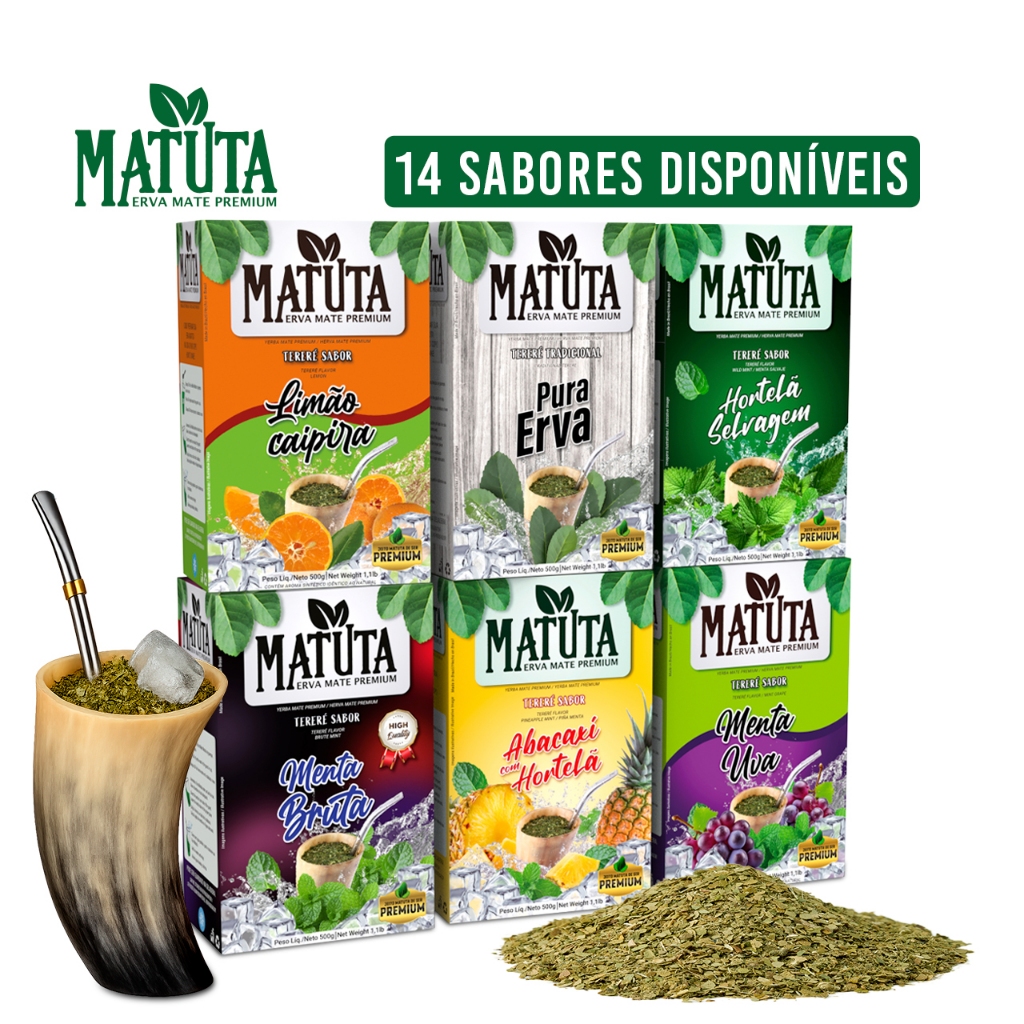 Tereré Premium Matuta – Escolha entre 14 Sabores - Caixa 500g | Shopee ...