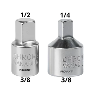 Kit 2 Adaptadores de Soquete 3/8 Para 1/4 e 3/8 Para 1/2