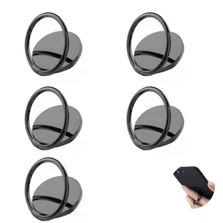 Kit 5 Suportes Anel Dedo Para Celular 360o Portátil