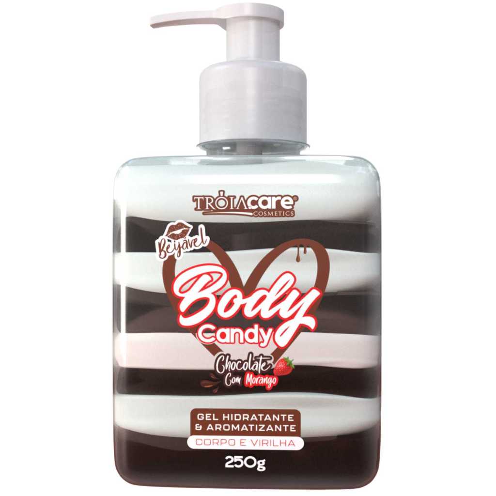 Body Candy Creme E Gel Aromatizante Beijável Chocolate Com Morago P ...