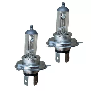 Par Lâmpada Halogena Farol Encaixe H4 12V 35/35W Duração Longa Universal