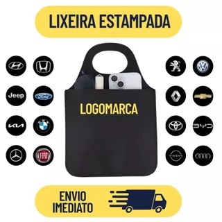 Lixeira Automotiva Porta Lixo Couro Reforçado Universal Todas Marcas de Carro em Oferta na Shopee