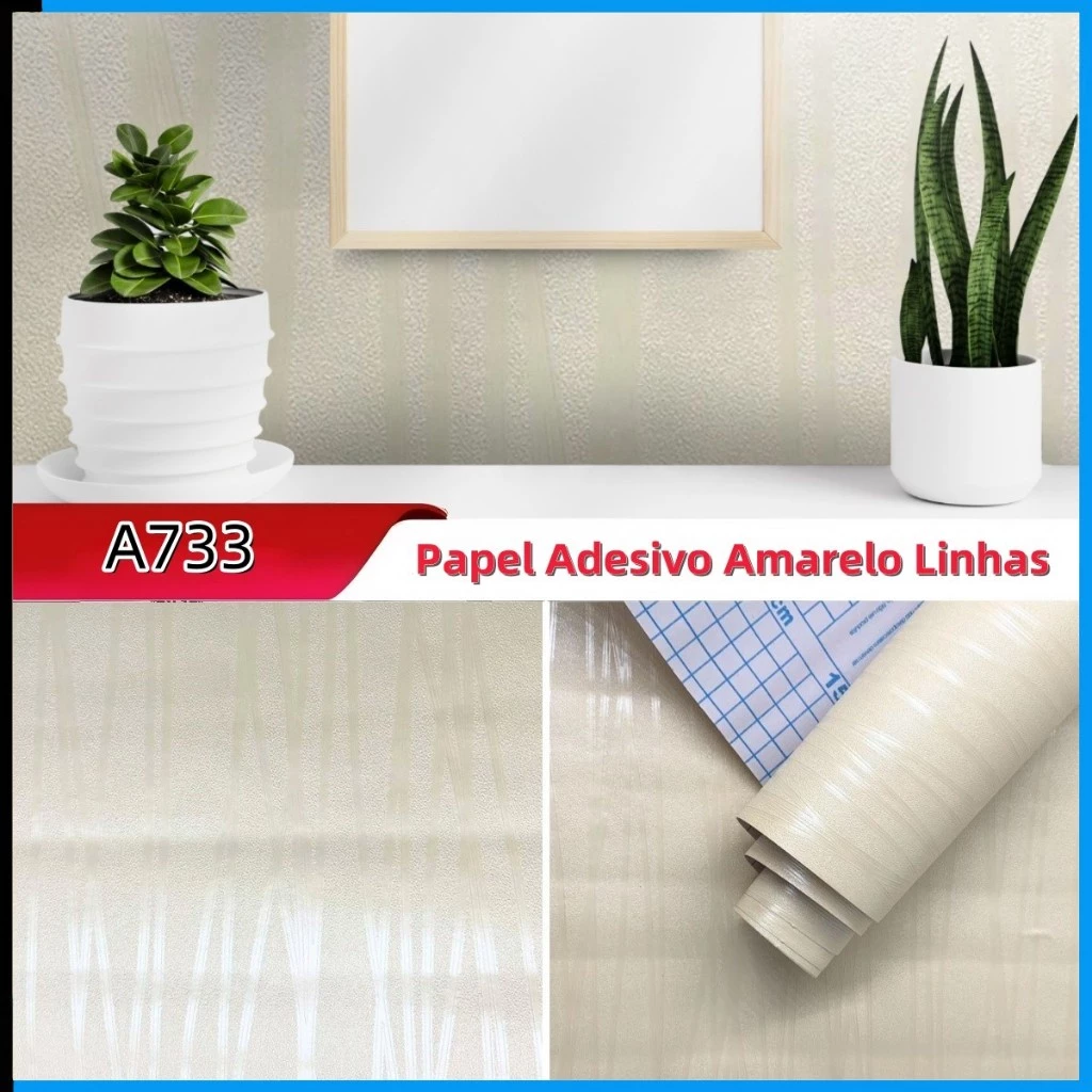 Papel de Parede 3D Linha Branco