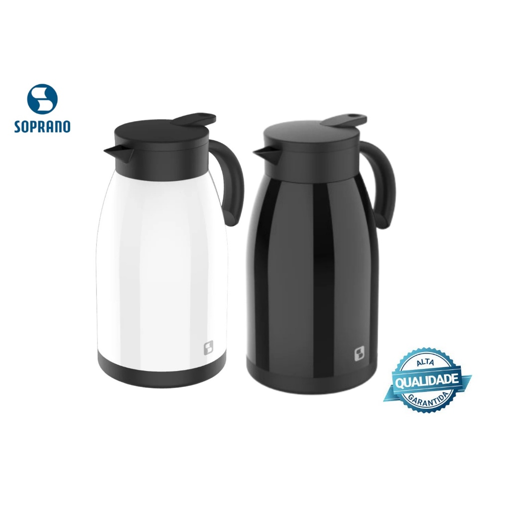 Bule Térmico Café Chá Ampola inquebrável Inox Bico corta got
