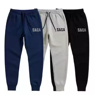kit 2 Calças Saga Moletom Masculina Algodão Treino Confortável Oferta Relâmpago top premium