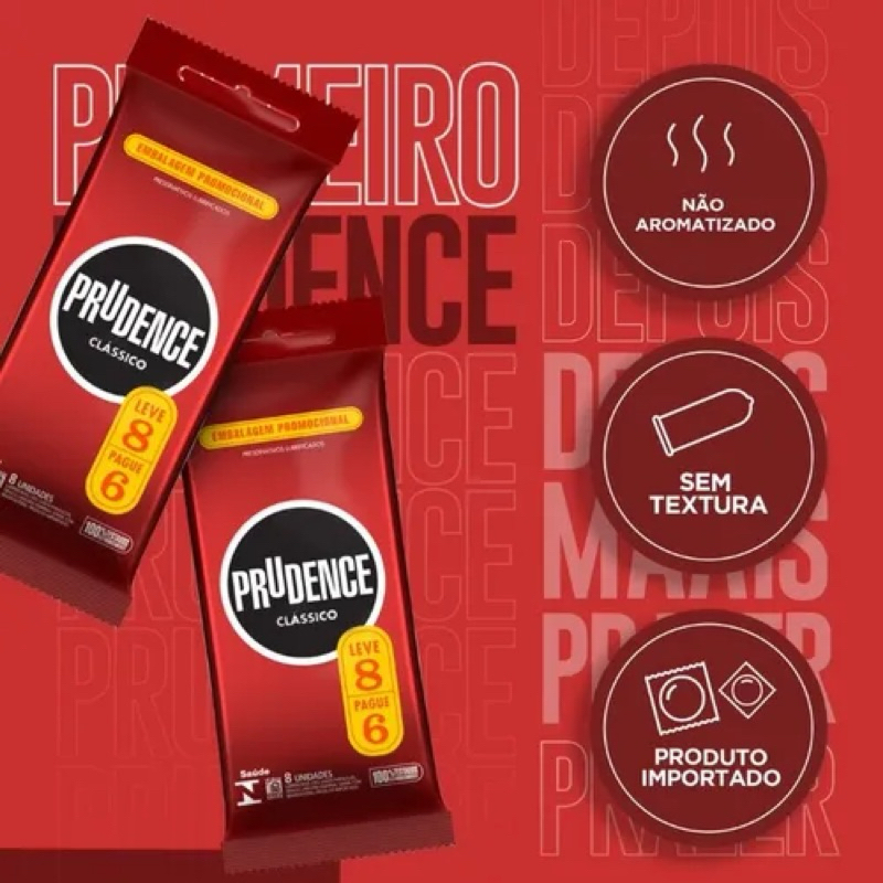 Preservativo Prudence Clássico 16 Unidades (2x8) | Camisinha ...