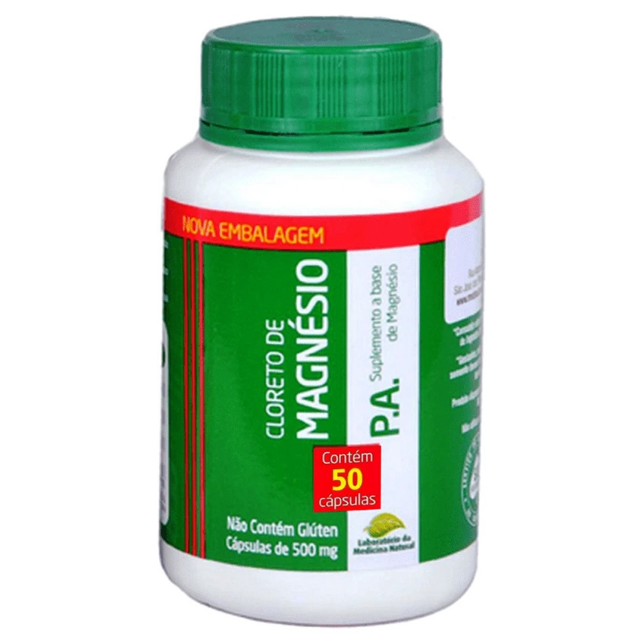 Cloreto de Magnésio PA c/50 Cápsulas 500mg Medinal | Shopee Brasil