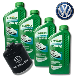 KIT TROCA DE ÓLEO 20W50 LUBRAX MINERAL + FILTRO VOLKSWAGEN
