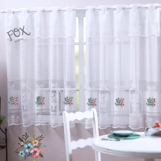 Nova Cortina Moderna de alta Qualidade de renda Estampada 2,50m x 1,20m 100% Poliester