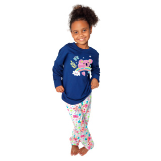 Pijama Infantil Menina - Brilha No Escuro - Tamanho 1 Ao 8 - REF 674/674A em Oferta na Shopee