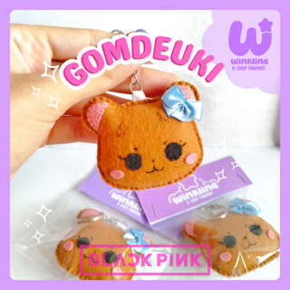 BLACKPINK ジェニ GOMDEUKI Pinkzoo Gomdeuki Blackpink – Chaveiro Fofo do Mascote da Jennie