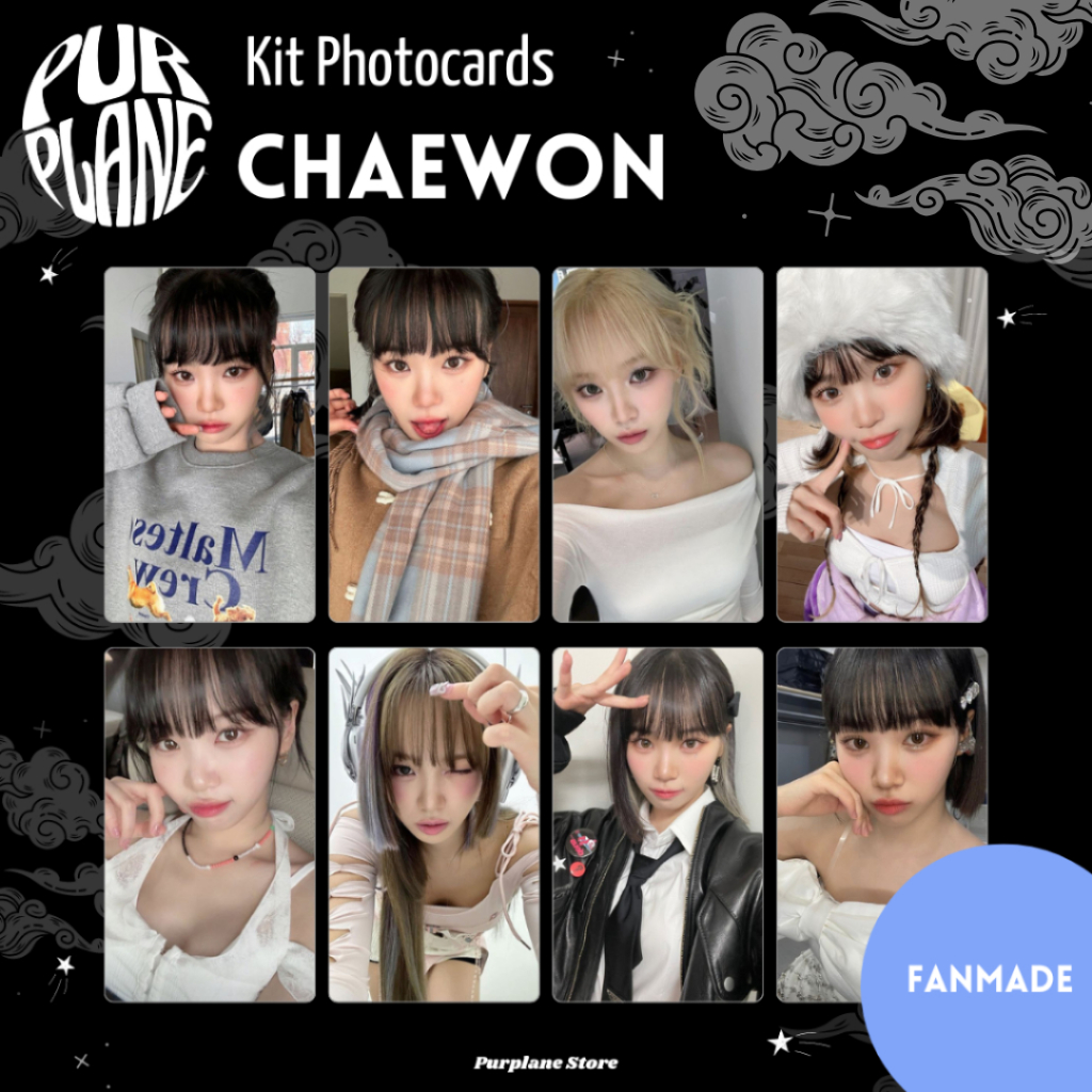 Photocards Chaewon Le Sserafim Kpop Fanmade | Shopee Brasil