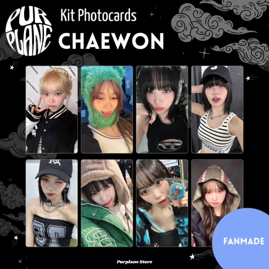 Photocards Chaewon Le Sserafim Kpop Fanmade | Shopee Brasil