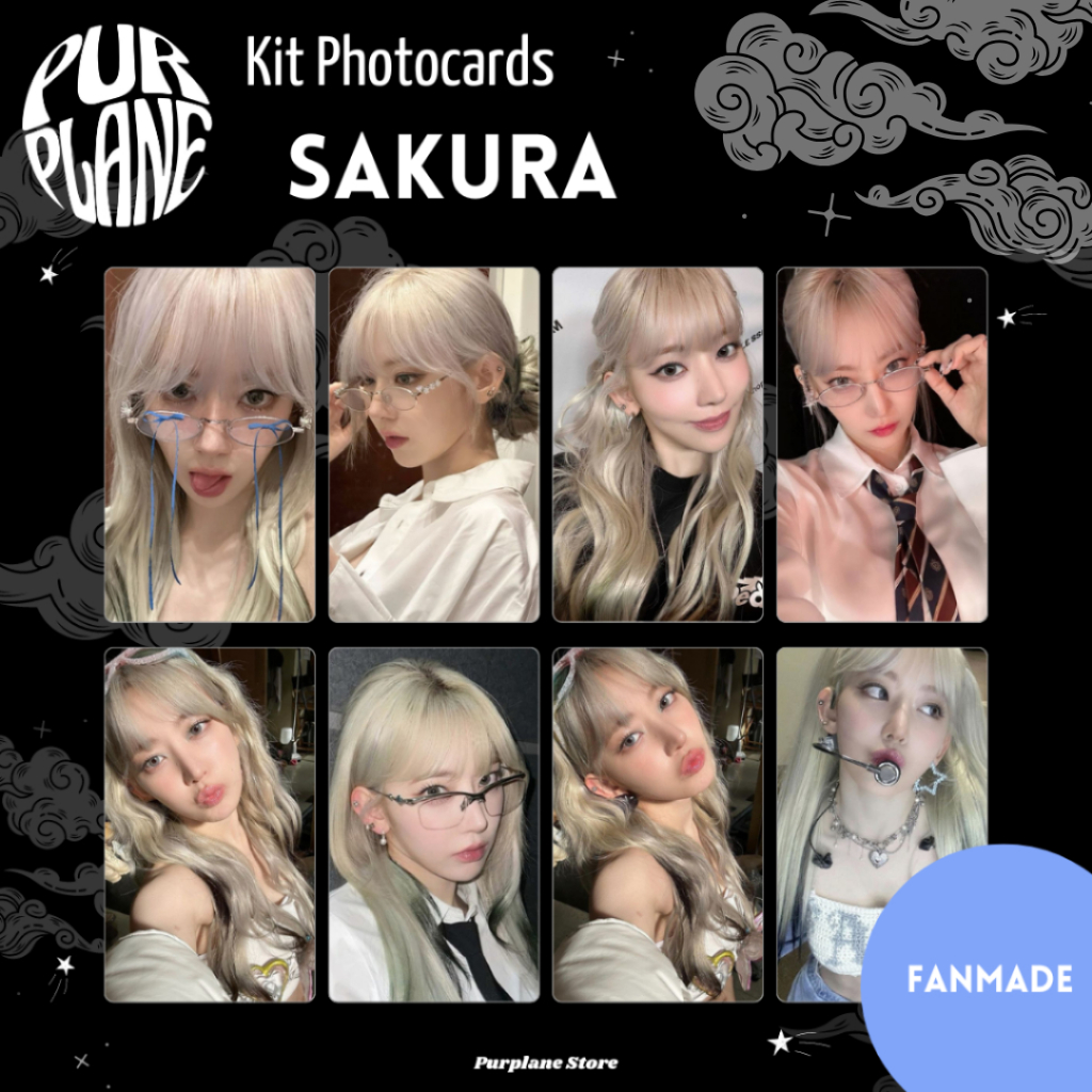 Photocards Sakura Le Sserafim Kpop Fanmade | Shopee Brasil