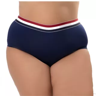 Kit 3 Calcinha Cueca Feminina 50 ao 64 Plus Size Microfibra – Cintura Alta e Confortável