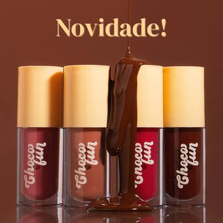 Lip Tint Cream Gloss Labial Choco Fun Fenzza Make Up em Oferta na Shopee
