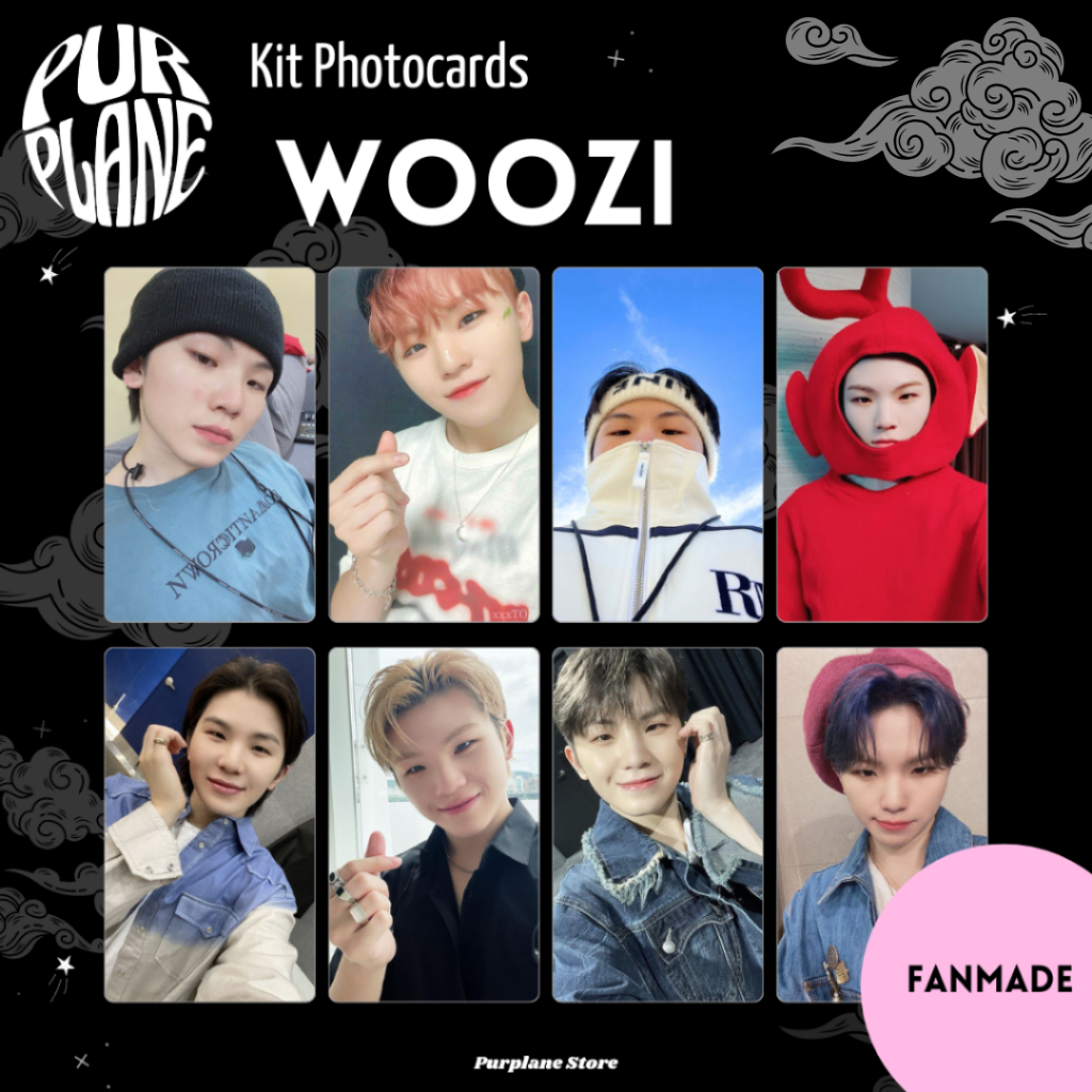 Woozi Selca Photocards Seventeen Kpop Fanmade | Shopee Brasil