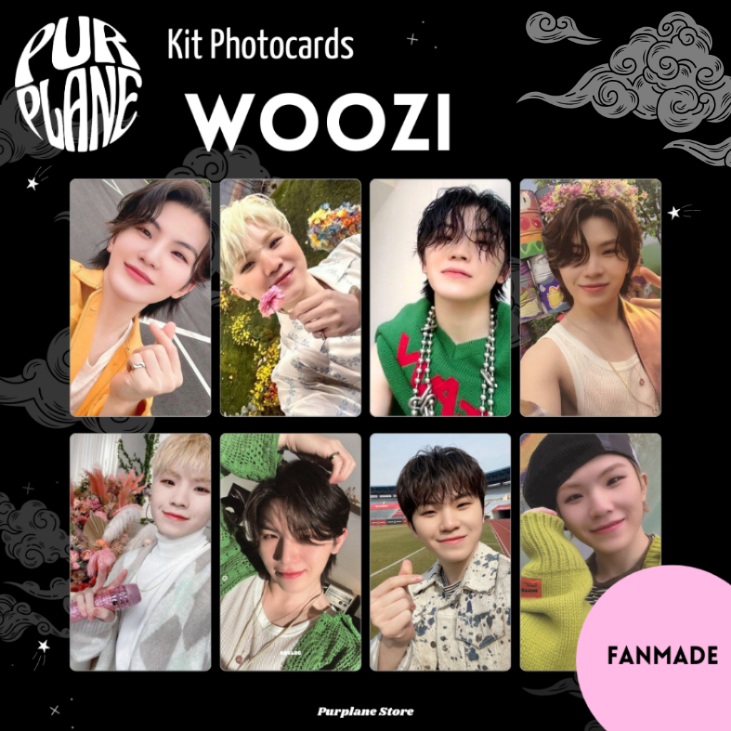Woozi Selca Photocards Seventeen Kpop Fanmade | Shopee Brasil
