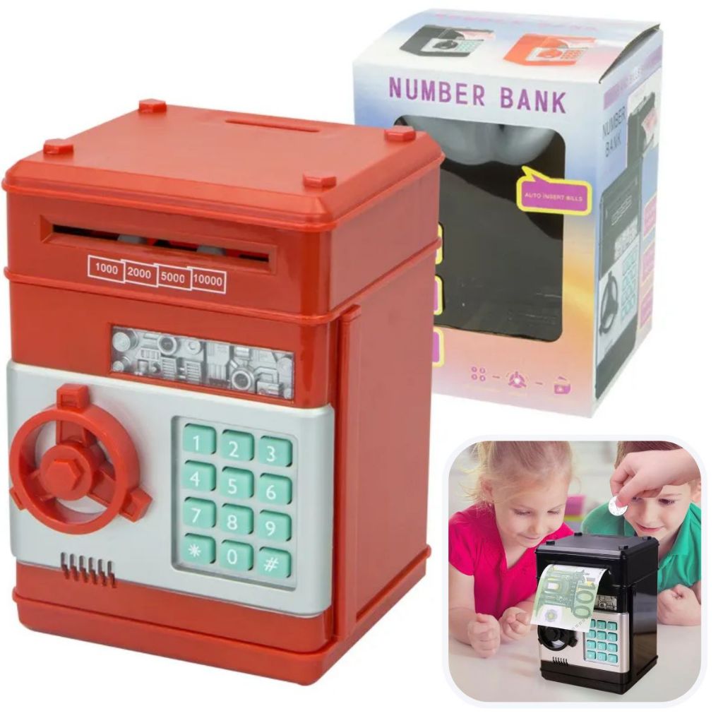 Lucky スマート富士 No.G-201 小 クローム 50個入 Cofrinho Inteligente Puxa Notas Automático Senha Mini Cofre