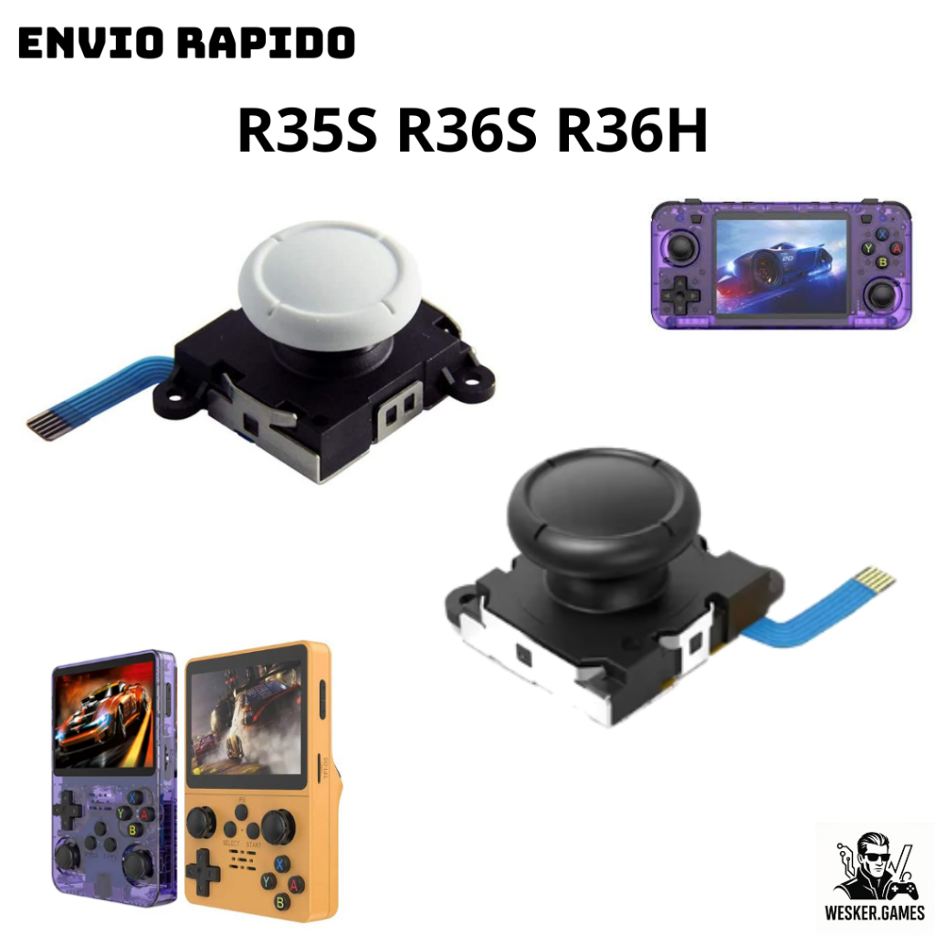 Analógicos para Console Portátil R35S R36S R36H Joycon
