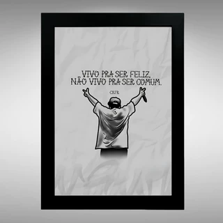 Quadro Placa Decorativa Charlie Brown Jr Chorão Banda Rock Mpb Brasil Cbjr Skate Loucos Santos Arte