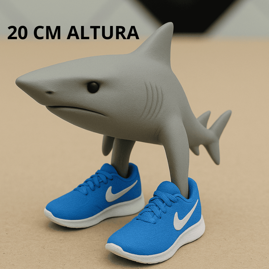 Gigante Meme 3D Tralalero Tralala 20 CM Tubarão de Tênis – Viral TikTok ...