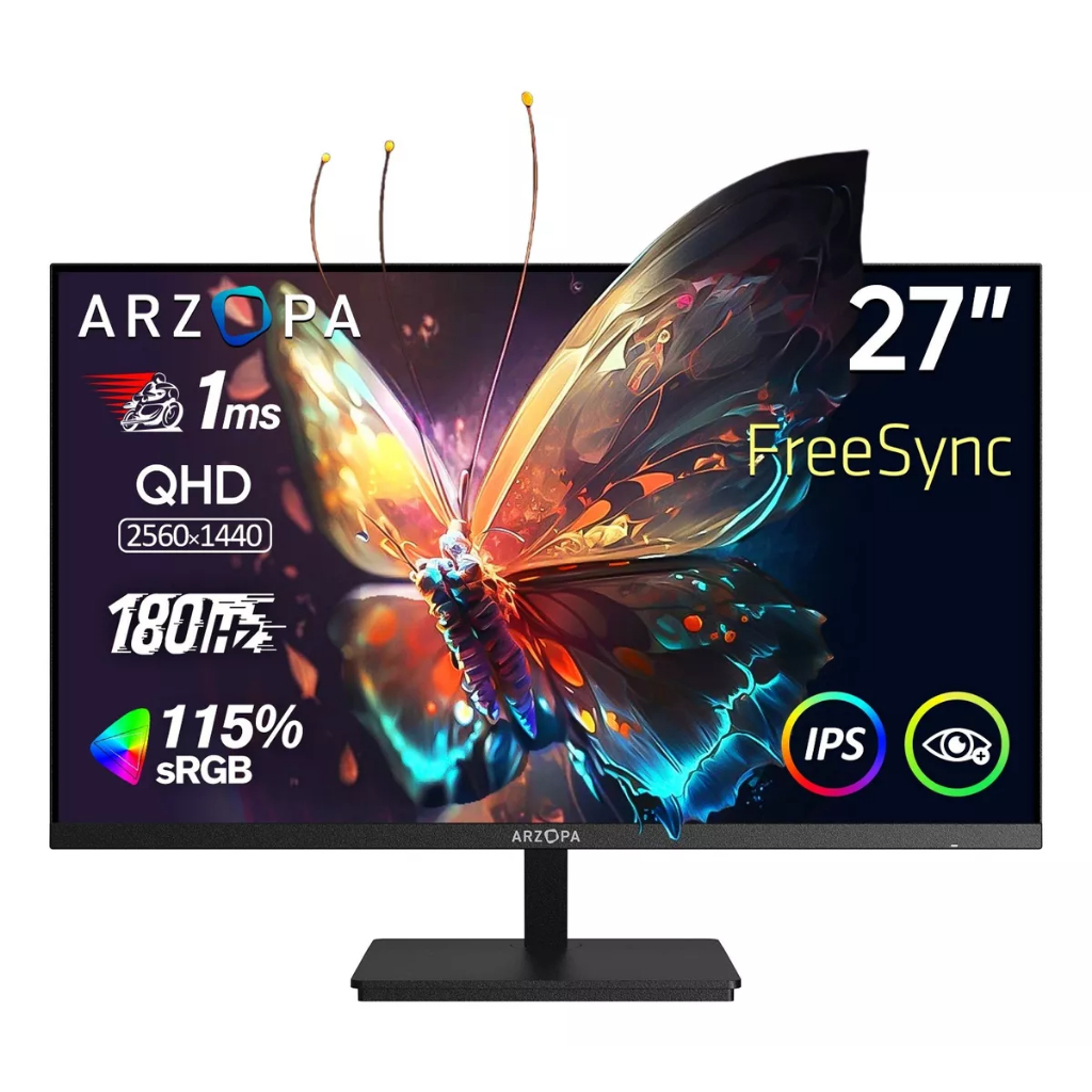 Monitor Gamer Arzopa Tela 27 Qhd 2k 180hz Freesync 1ms