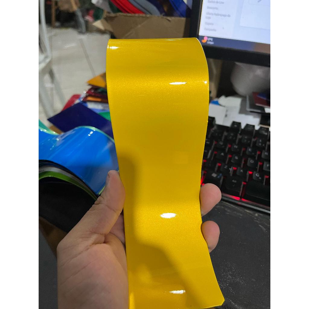 Tinta automotiva base poliester Amarelo Lemon yellow Exclusiva