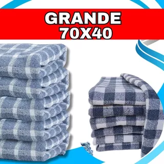 kit 20 Pano De Chão grande Xadrez Tamanho 70x40 saco duplo pano de limpeza 100% algodão atacado