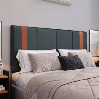 Cabeceira Estofada Suspensa BOX Casal 1.40 E Queen 1.60 com Couro Sintético
