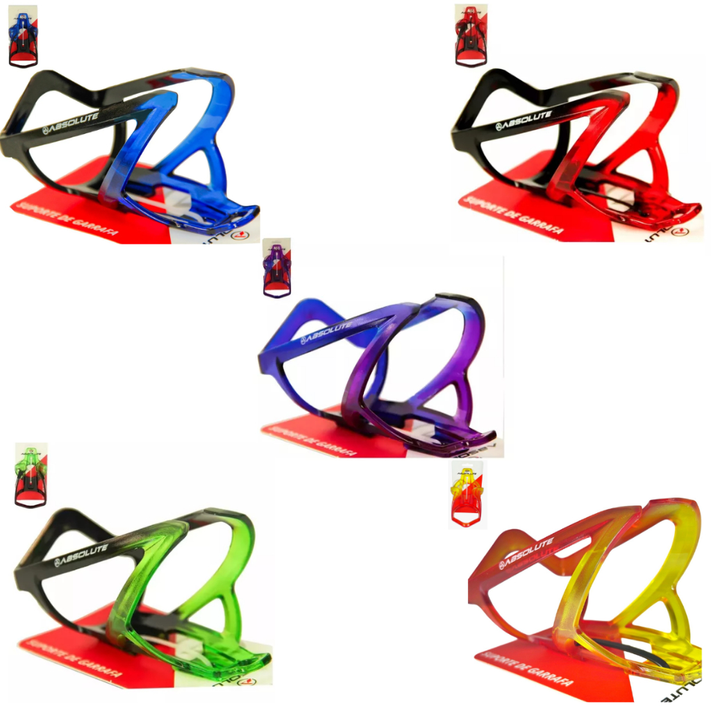 Kit 2 Suportes Garrafa Bike Absolute Colorido Mtb Speed