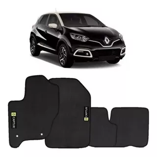 Kit Tapete Borracha Pvc Captur 2017 2018 2019 (04 Peças) + Mala Captur 2017 2018 2019 (01 Peça) LANÇAMENTO