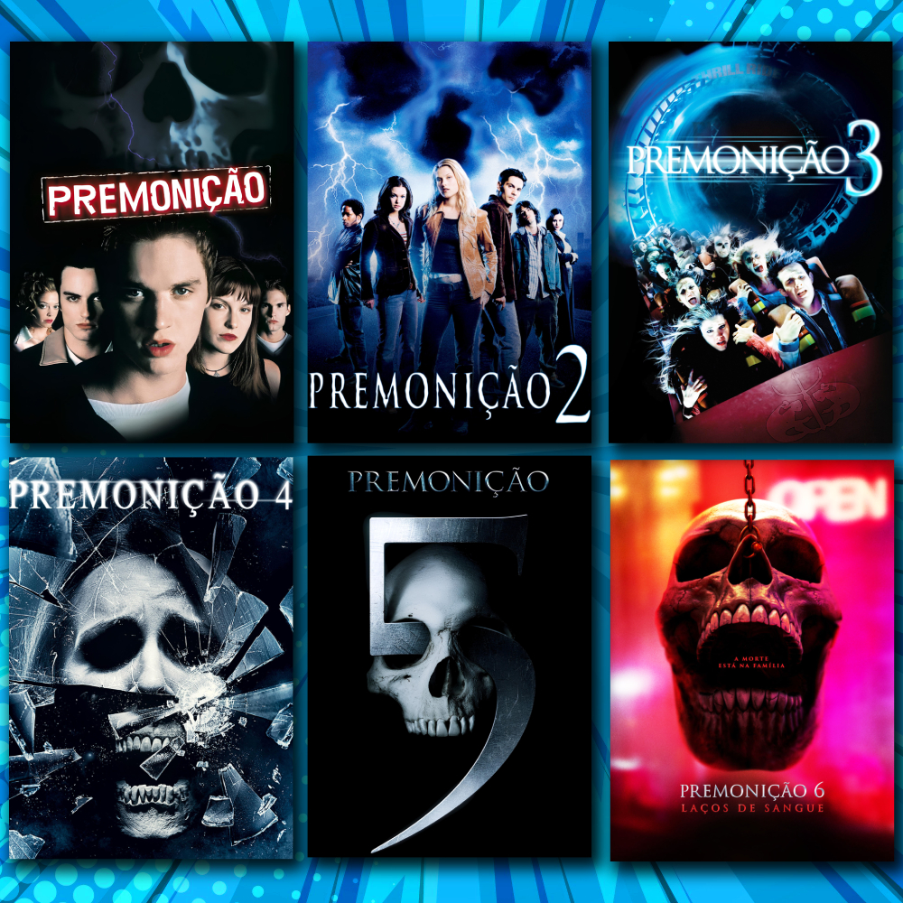 Quadro PREMONIÇÃO/FINAL DESTINATION para Decoração Terror A4 - Poster Filmes de Terror cinema