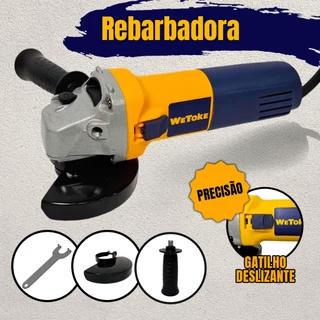 Esmerilhadeira Wetoke Angular Lixadeira 10000rpm 700w 60hz 115mm 110v Rebarbadora Polidora Politriz