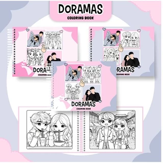 CADERNO DE COLORIR DORAMAS - Capa dura em Oferta na Shopee