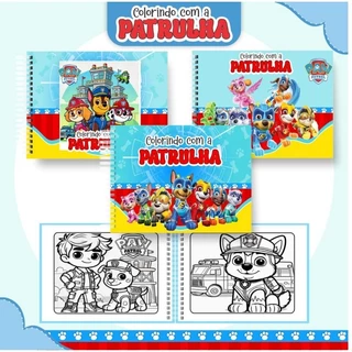 CADERNO DE COLORIR PATRULHA CANINA - Capa dura em Oferta na Shopee