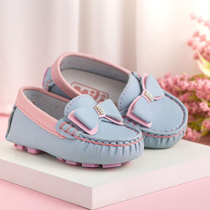 Mocassim Feminino Infantil (Tam. 17 ao 22, 4 cores)