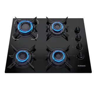 Cooktop Electra Plus 4 Bocas Preto – Bivolt 127V/220V em Oferta na Shopee