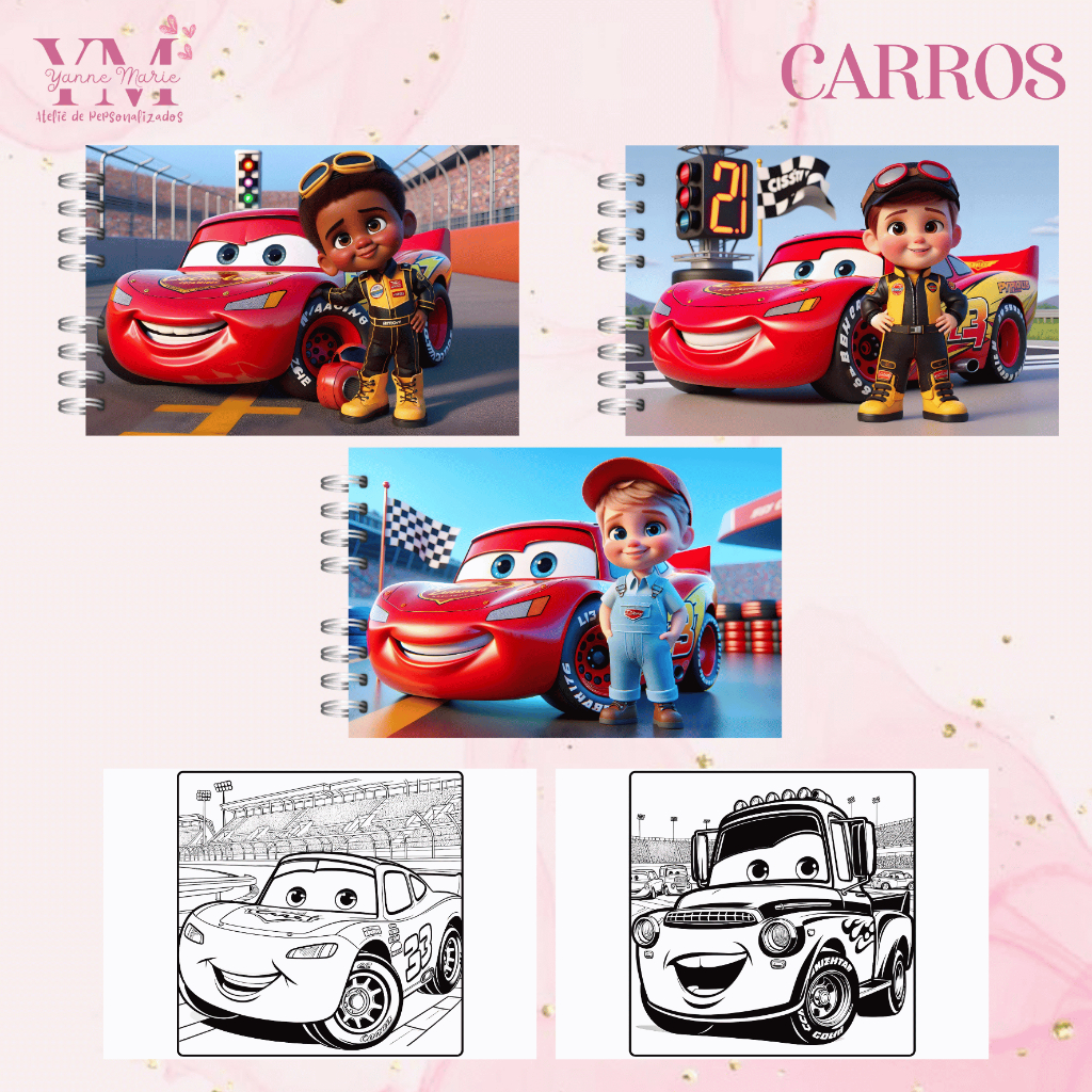LIVRO DE COLORIR CARROS (50 PAGINAS) | Shopee Brasil