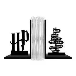 Porta Livro Ou Aparador Harry Potter Direções Decoração Cor Preto