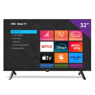 Smart TV AOC Roku 32 Dled HD Dolby Audio 32S5045/78G