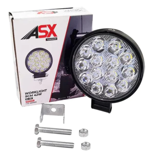 1un Farol de milha auxiliar Mini Worklight Redondo 14 LED – 42W – 9 CM – Bivolt