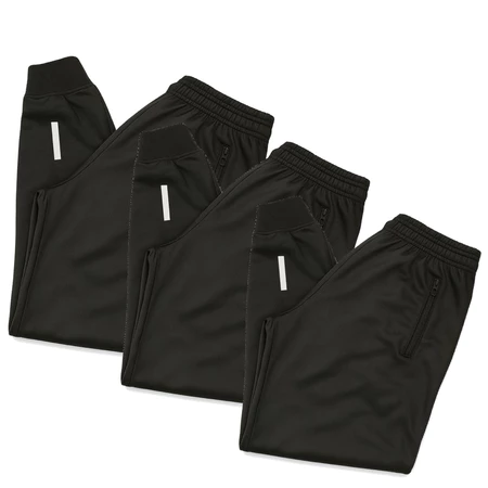 Kit 3 Calças Jogger Unissex Refletiva Esportiva Para Academia Corrida e Trabalho Com Bolsos Laterais