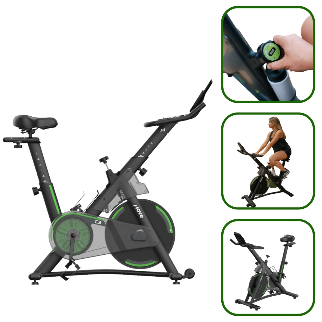 bicicleta spinning ergometrica bike ziyou zu150 connect bluetooth