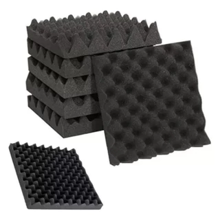 Kit com 30 Espumas Acústicas Para Estúdios Gravações Auto-Extinguível 50x50x2cm