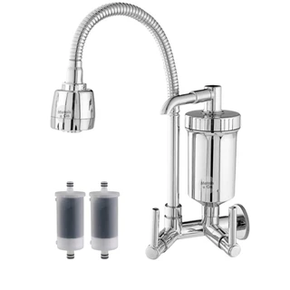 Torneira Cozinha com Filtro Gourmet Flexível com 2 Jatos De Parede