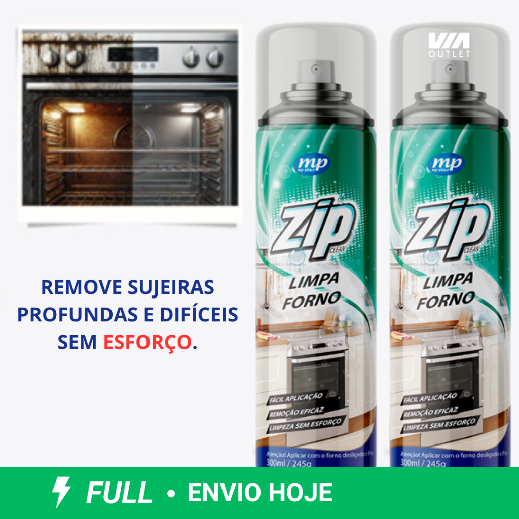 Limpa Forno ZIP 300ml - Produtos de Limpeza Espuma Desengordurante ...